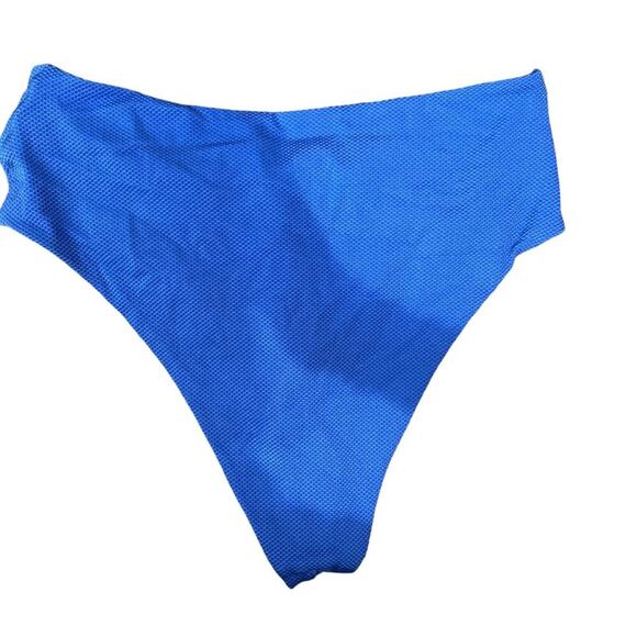 Aerie Shine Pique Twist High Cut Cheeky & Longline Scoop Bikini Set Womens Size - Picture 6 of 7